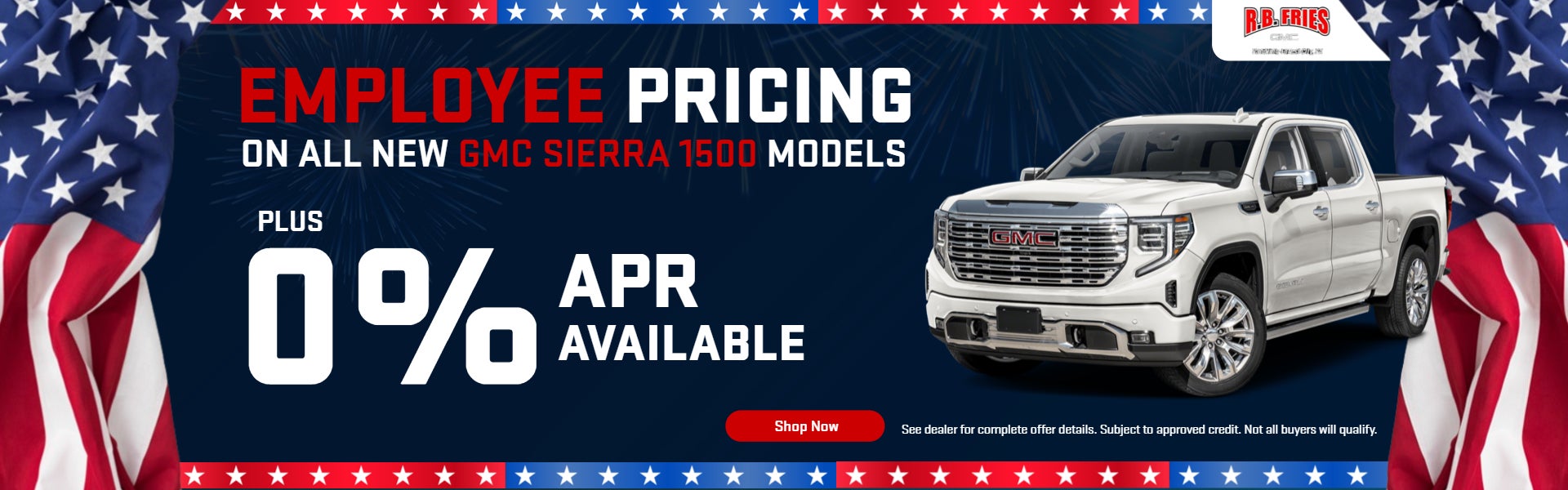 2026 Sierra 1500 Employee Pricing and APR offer
